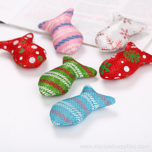 Fish Shape Interactive Cat Toys Pack with Catnip
